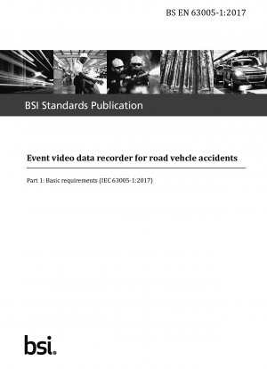 Ereignis-Videodatenrekorder für Verkehrsunfälle – Grundvoraussetzungen