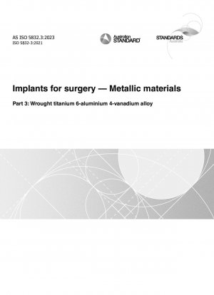 Implantate für die Chirurgie – Metallische Werkstoffe, Teil 3: Titan-6-Aluminium-4-Vanadium-Knetlegierung