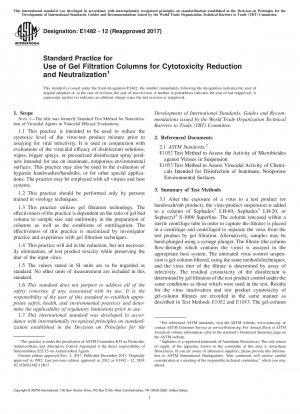 Standardpraxis für die Verwendung von Gelfiltrationssäulen zur Reduzierung und Neutralisierung der Zytotoxizität