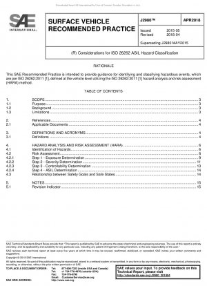 Überlegungen zur ASIL-Gefahrenklassifizierung nach ISO 26262