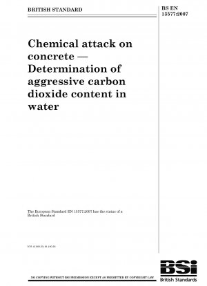 Chemischer Angriff auf Beton – Bestimmung des aggressiven Kohlendioxidgehalts im Wasser