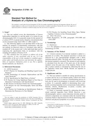 Standardtestmethode zur Analyse von p-Xylol mittels Gaschromatographie