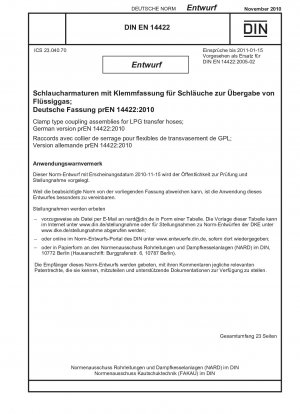 Klemmkupplungsbaugruppen für Flüssiggas-Transferschläuche (LPG).