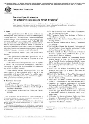 Standardspezifikation für PB-Außenisolations- und Finish-Systeme