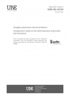 Reine Ammoniumnitratdünger – Vergleichsstudie zur Bestimmung der Porosität (Ölretention).