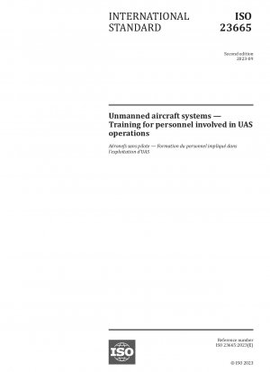 Unbemannte Flugsysteme – Schulung für Personal, das an UAS-Operationen beteiligt ist