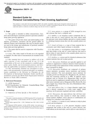 Standardhandbuch für persönliche Geräte für den Cannabis-/Hanfpflanzenanbau