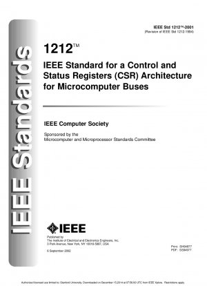 IEEE-Standard für eine CSR-Architektur (Control and Status Registers) für Mikrocomputerbusse