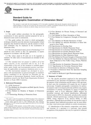 Standardhandbuch für die petrographische Untersuchung von Dimensionssteinen