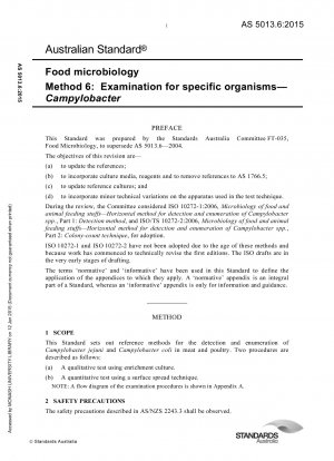 Lebensmittelmikrobiologie, Methode 6: Untersuchung auf bestimmte Organismen – Campylobacter