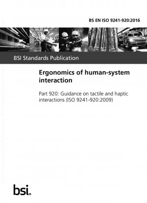 Ergonomie der Mensch-System-Interaktion. Anleitung zu taktilen und haptischen Interaktionen