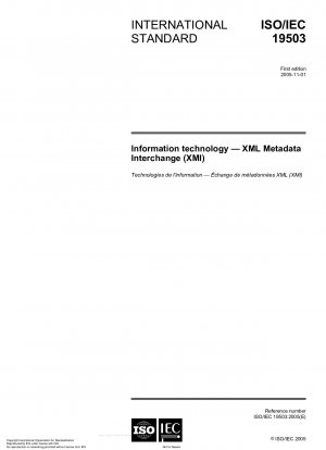 Informationstechnologie - XML Metadata Interchange (XMI)