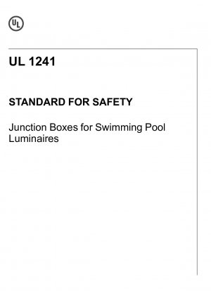 UL-Standard für Sicherheitsanschlusskästen für Schwimmbadleuchten