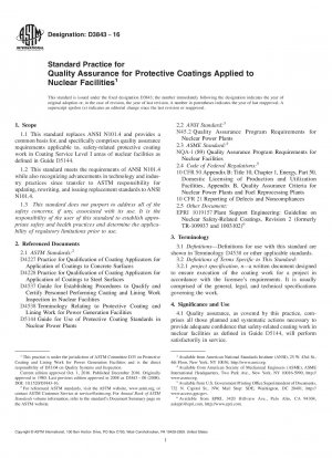 Standardverfahren zur Qualitätssicherung von Schutzbeschichtungen für Kernanlagen
