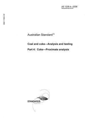 Kohle und Koks - Analyse und Prüfung - Koks - Näherungsanalyse