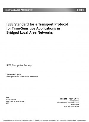 IEEE-Standard für ein Transportprotokoll für zeitkritische Anwendungen in überbrückten lokalen Netzwerken