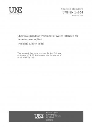 Chemikalien zur Aufbereitung von Wasser für den menschlichen Gebrauch – Eisen(III)-sulfat, fest