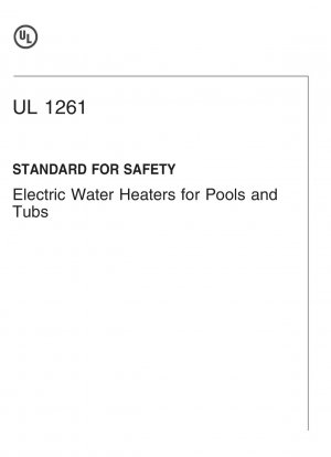 UL-Standard für sichere elektrische Warmwasserbereiter für Pools und Wannen