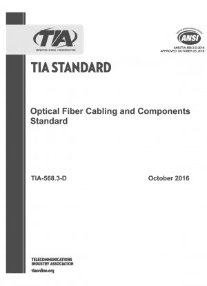 Standard für Glasfaserverkabelung und -komponenten