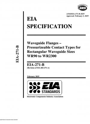 Hohlleiterflansche – druckbeaufschlagbare Kontakttypen für rechteckige Hohlleitergrößen WR90 bis WR2300