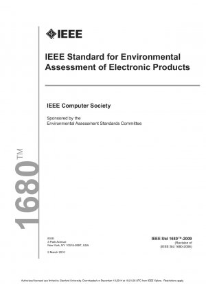 IEEE-Standard für die Umweltbewertung elektronischer Produkte – Redline