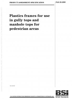 Kunststoffrahmen zur Verwendung in Gully- und Schachtdeckeln für Fußgängerbereiche