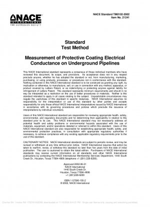 Messung der elektrischen Leitfähigkeit von Schutzbeschichtungen an unterirdischen Rohrleitungen (Art.-Nr.: 21241)