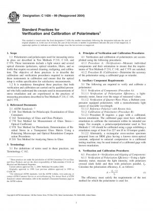 Standardpraktiken zur Überprüfung und Kalibrierung von Polarimetern