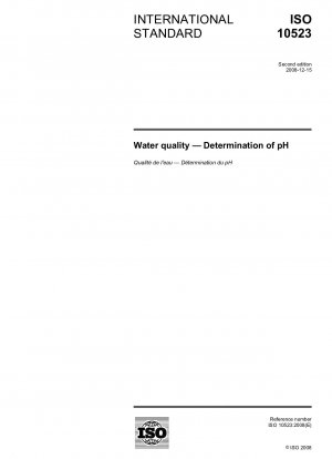 Wasserqualität – Bestimmung des pH-Wertes