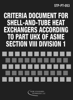 KRITERIENDOKUMENT FÜR Röhrenbündelwärmetauscher gemäß Teil UHX von ASME Abschnitt VIII DIVISION 1
