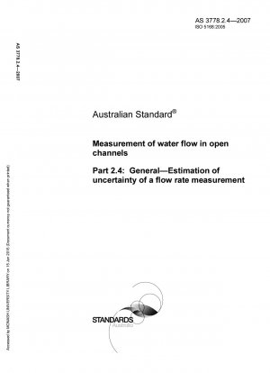 Messung des Wasserdurchflusses in offenen Kanälen – Allgemeines – Abschätzung der Unsicherheit einer Durchflussmessung