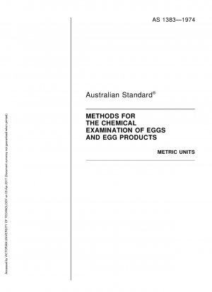 Methoden zur chemischen Untersuchung von Eiern und Eiprodukten