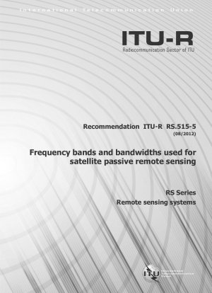 Frequenzbänder und Bandbreiten, die für die passive Satellitenfernerkundung verwendet werden