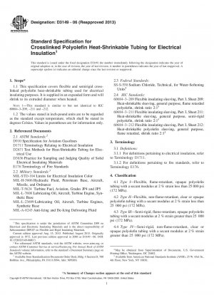 Standardspezifikation für vernetzte Polyolefin-Wärmeschrumpfschläuche zur elektrischen Isolierung