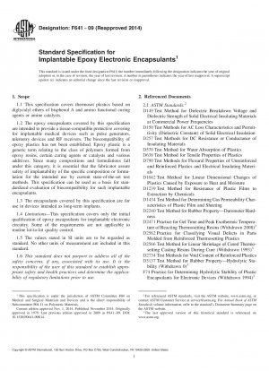 Standardspezifikation für implantierbare elektronische Epoxidharzkapseln