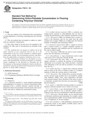 Standardtestmethode zur Bestimmung der Ortho-Phthalat-Konzentration in Bodenbelägen, die Polyvinylchlorid enthalten