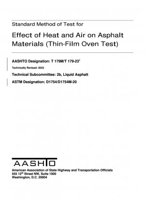 Einfluss von Wärme und Luft auf Asphaltmaterialien (Dünnschichtofentest)