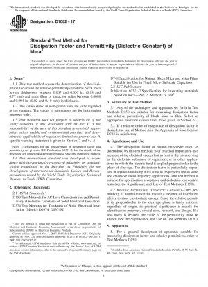 Standardtestmethode für Verlustfaktor und Permittivität (Dielektrizitätskonstante) von Glimmer