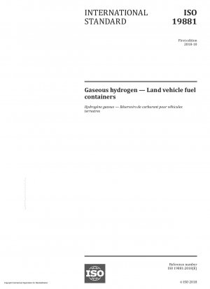 Gasförmiger Wasserstoff – Kraftstoffbehälter für Landfahrzeuge