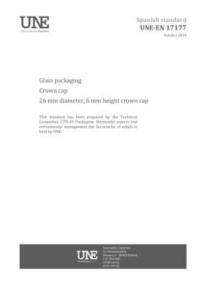 Glasverpackung - Kronkorken - 26 mm Durchmesser, 6 mm Höhe Kronkorken.