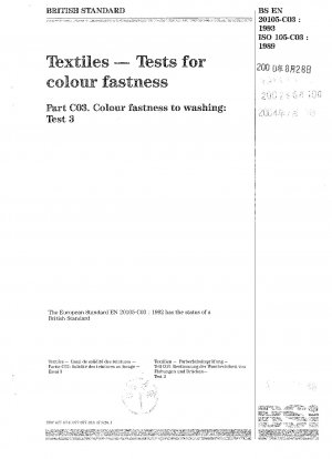 Textilien - Tests auf Farbechtheit - Farbechtheit beim Waschen: Test 3
