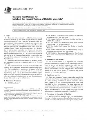 Standardprüfverfahren für die Kerbschlagbiegeprüfung metallischer Werkstoffe