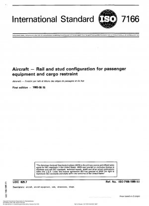 Flugzeug; Schienen- und Bolzenkonfiguration für Passagierausrüstung und Ladungssicherung