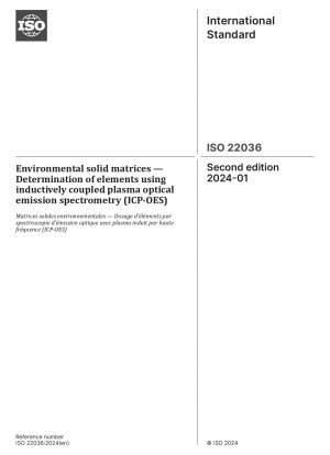 Umweltfeste Matrizen – Bestimmung von Elementen mithilfe der optischen Emissionsspektrometrie mit induktiv gekoppeltem Plasma (ICP-OES)