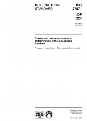 Käse und Schmelzkäse – Bestimmung der stickstoffhaltigen Anteile