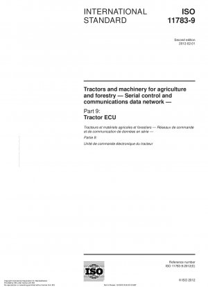 Traktoren und Maschinen für die Land- und Forstwirtschaft – Serielles Steuerungs- und Kommunikationsdatennetzwerk – Teil 9: Traktor-ECU