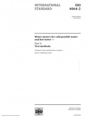 Wasserzähler für kaltes Trinkwasser und Warmwasser – Teil 2: Prüfverfahren