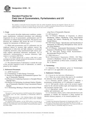 Standardpraxis für den Feldeinsatz von Pyranometern, Pyrheliometern und UV-Radiometern