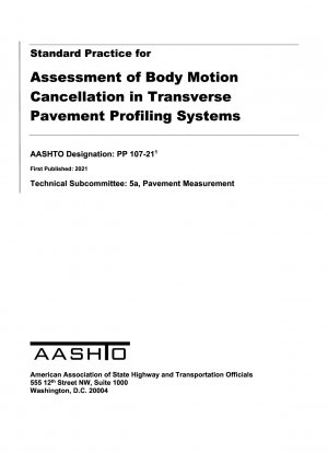 Standardpraxis zur Bewertung der Körperbewegungsunterdrückung in Querprofilierungssystemen für Fahrbahnen
