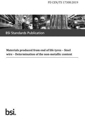 Aus Altreifen hergestellte Materialien - Stahldraht - Bestimmung des nichtmetallischen Gehalts